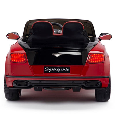 Licensed Bentley BLACK-RED GT Super Sports RC/Remote Real EVA Rubber Tires (Newest Versión )