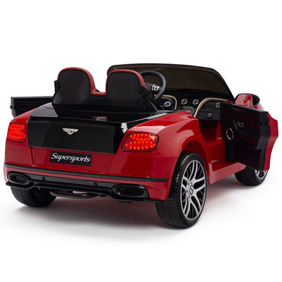 Licensed Bentley BLACK-RED GT Super Sports RC/Remote Real EVA Rubber Tires (Newest Versión )