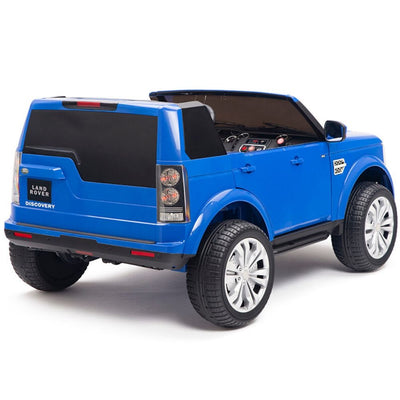 Licensed Discovery Ride On BLUE Truck R/C Remote,Real EVA Rubber Tires,Leather Seat