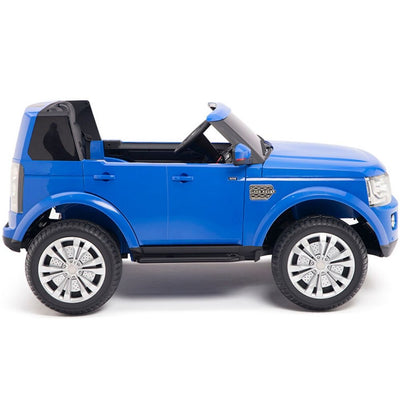 Licensed Discovery Ride On BLUE Truck R/C Remote,Real EVA Rubber Tires,Leather Seat