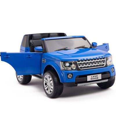 Licensed Discovery Ride On BLUE Truck R/C Remote,Real EVA Rubber Tires,Leather Seat