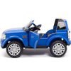 Licensed Discovery Ride On BLUE Truck R/C Remote,Real EVA Rubber Tires,Leather Seat