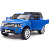 Licensed Discovery Ride On BLUE Truck R/C Remote,Real EVA Rubber Tires,Leather Seat