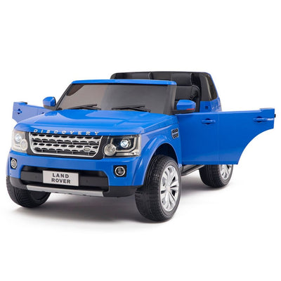 Licensed Discovery Ride On BLUE Truck R/C Remote,Real EVA Rubber Tires,Leather Seat