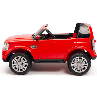 Licensed Discovery Ride On RED Truck R/C Remote,Real EVA Rubber Tires,Leather Seat