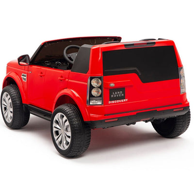 Licensed Discovery Ride On RED Truck R/C Remote,Real EVA Rubber Tires,Leather Seat