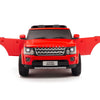 Licensed Discovery Ride On RED Truck R/C Remote,Real EVA Rubber Tires,Leather Seat