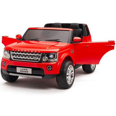 Licensed Discovery Ride On RED Truck R/C Remote,Real EVA Rubber Tires,Leather Seat