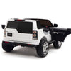 Licensed Discovery Ride On WHITE Truck R/C Remote,Real EVA Rubber Tires,Leather Seat