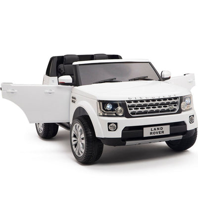 Licensed Discovery Ride On WHITE Truck R/C Remote,Real EVA Rubber Tires,Leather Seat