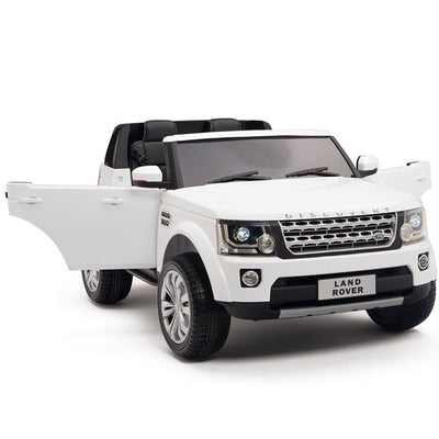 Licensed Discovery Ride On WHITE Truck R/C Remote,Real EVA Rubber Tires,Leather Seat