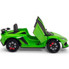 Licensed Green Lamborghini Ride On Car R/C Remote Leather Seat Real EVA Rubber Tires (Newest Versión )