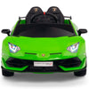 Licensed Green Lamborghini Ride On Car R/C Remote Leather Seat Real EVA Rubber Tires (Newest Versión )