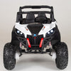 4X4 WHITE UTV Ride On R/C Remote Leather Seat and Real EVA Rubber Tires ( NEWEST VERSION )