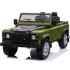 Licensed 4X4 GREEN Defender Ride On With Leather Seat R/C Remote and Rubber Tires ( NEWEST VERSION )