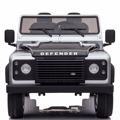 Licensed 4X4 SILVER Defender Ride On With Leather Seat R/C Remote and Rubber Tires ( NEWEST VERSION )