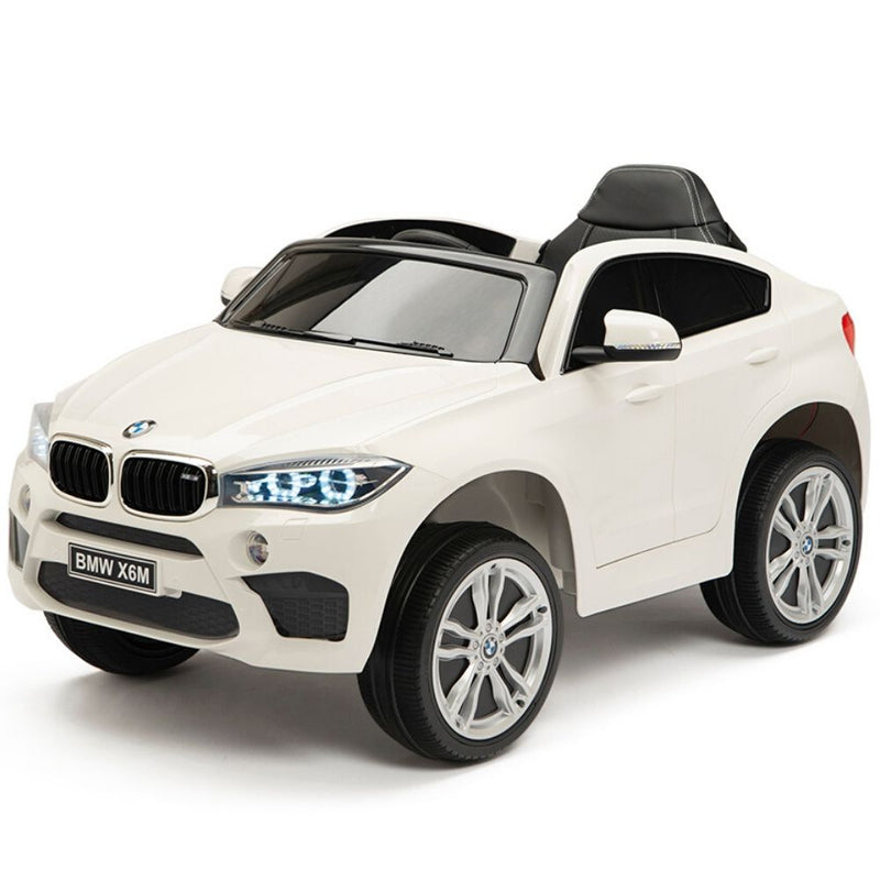 Licensed WHITE BMW Ride On car with R/C Remote and Leather Seat (NEWEST VERSION )