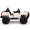 12V WHITE Big Motors 2 Seater Ride on Car with Leather Seat and R/C Remote ( NEWEST VERSION )