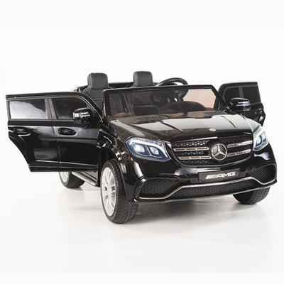 Licensed BLACK Mercedes 2 seater 4X4 With R/C Remote,Doors and Leather Seat ( NEWEST VERSION )