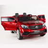 Licensed RED Mercedes 2 seater 4X4 With R/C Remote,Doors and Leather Seat ( NEWEST VERSION )