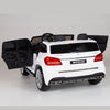 Licensed WHITE Mercedes 2 seater 4X4 With R/C Remote,Doors and Leather Seat ( NEWEST VERSION )