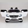 Licensed WHITE Mercedes 2 seater 4X4 With R/C Remote,Doors and Leather Seat ( NEWEST VERSION )