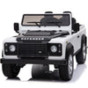 Licensed 4X4 WHITE Defender Ride On With Leather Seat R/C Remote and Rubber Tires ( NEWEST VERSION )