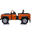 Licensed 4X4 ORRANGE Defender Ride On With Leather Seat R/C Remote and Rubber Tires ( NEWEST VERSION )