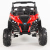 4X4 RED UTV Ride On R/C Remote Leather Seat and Real EVA Rubber Tires ( NEWEST VERSION )