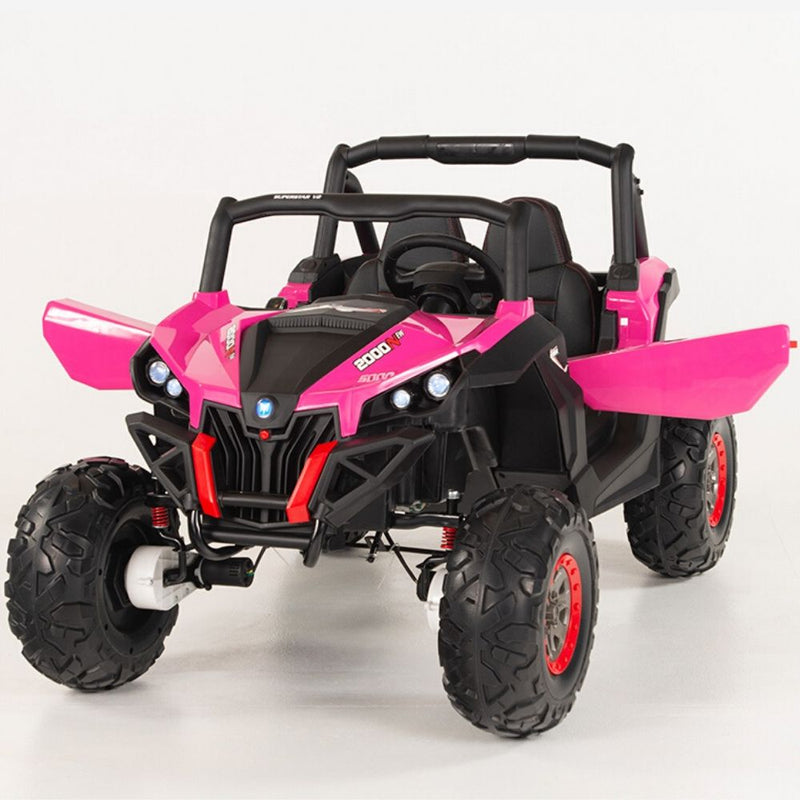 4X4 PINK UTV Ride On R/C Remote Leather Seat and Real EVA Rubber Tires ( NEWEST VERSION )