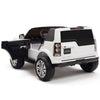 Licensed Discovery Ride On WHITE Truck R/C Remote,Real EVA Rubber Tires,Leather Seat