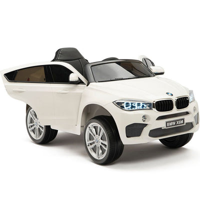 Licensed WHITE BMW Ride On car with R/C Remote and Leather Seat (NEWEST VERSION )