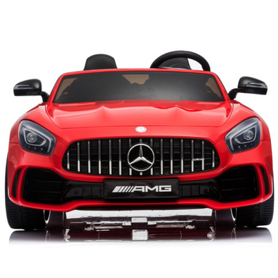 Red Licensed Mercedes GTR with RC Remote,2 Leather Seat,Painted and Real EVA Rubber Tires ( Newest Versión).