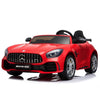 Red Licensed Mercedes GTR with RC Remote,2 Leather Seat,Painted and Real EVA Rubber Tires ( Newest Versión).