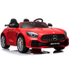 Red Licensed Mercedes GTR with RC Remote,2 Leather Seat,Painted and Real EVA Rubber Tires ( Newest Versión).