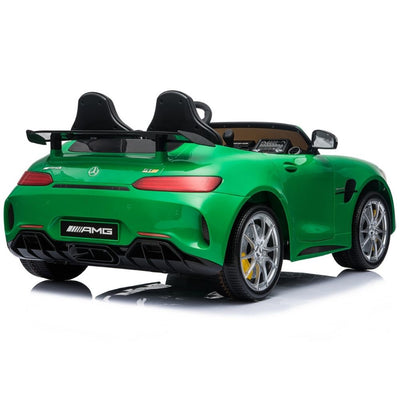 Green Licensed Mercedes GTR with RC Remote,2  Leather Seat,Painted and Real EVA Rubber Tires ( Newest Versión).