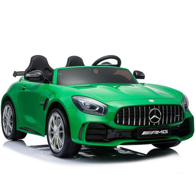 Green Licensed Mercedes GTR with RC Remote,2  Leather Seat,Painted and Real EVA Rubber Tires ( Newest Versión).