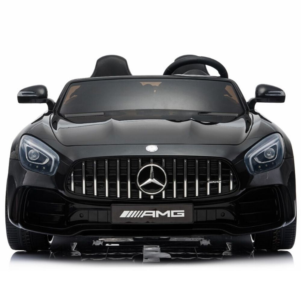 Black  Licensed Mercedes GTR with RC Remote,2 Leather Seat,Painted and Real EVA Rubber Tires ( Newest Versión)
