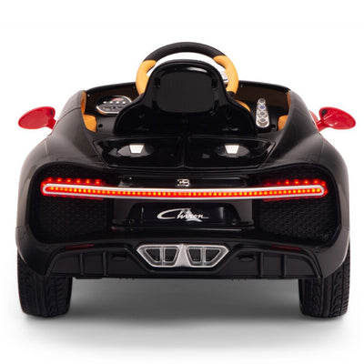 Licensed RED-BLACK Bugatti Ride On Car R/C Remote Leather Seat Real EVA Rubber Tires (Newest Versión )