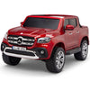 Licensed 4 Wheel Drive/AWD RED Mercedes Electric Truck R/C Remote Leather Seat