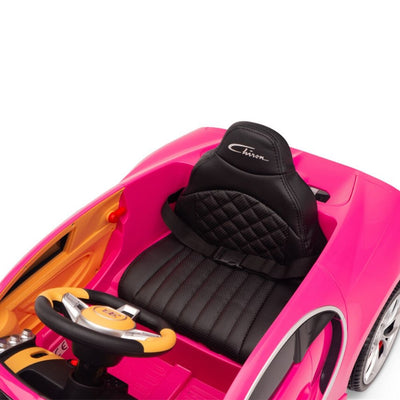 Licensed PINK Bugatti Ride On Car R/C Remote Leather Seat Real EVA Rubber Tires (Newest Version )