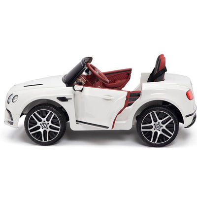 Licensed Bentley WHITE GT Super Sports RC/Remote Real EVA Rubber Tires (Newest Versión )