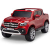 Licensed 4 Wheel Drive/AWD RED Mercedes Electric Truck R/C Remote Leather Seat