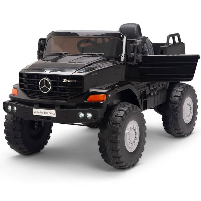 Licensed Black Mercedes 12V Ride On Truck R/C Remote ,Rubber Tires (Newest Version )