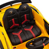 Licensed YELLOW Lamborghini Ride On Car R/C Remote Leather Seat Real EVA Rubber Tires (Newest Versión )