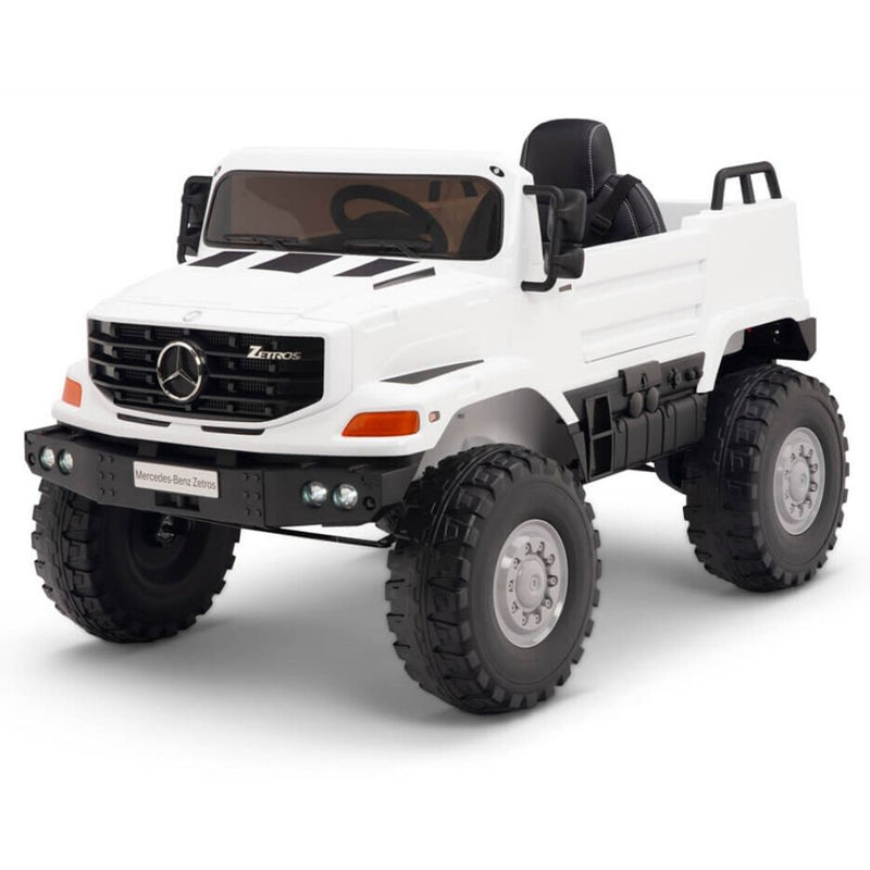 Licensed WHITE Mercedes 12V Ride On Truck R/C Remote ,Rubber Tires (Newest Version )