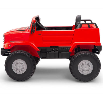 Licensed Red Mercedes 12V Ride On Truck R/C Remote ,Rubber Tires (Newest Version )