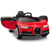 Licensed RED-BLACK Bugatti Ride On Car R/C Remote Leather Seat Real EVA Rubber Tires (Newest Versión )