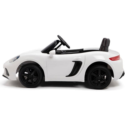 WHITE SUPER BIG 24V Ride On Car Powerful Motors,Real Rubber Tires (Newest Versión)