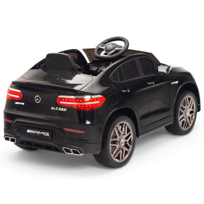 Licensed Black Mercedes Electric Ride On Car R/C Remote Leather Seat (Newest Versión )